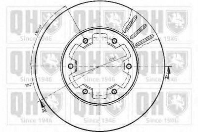 QUINTON HAZELL bdc3921 -  Тормозной диск